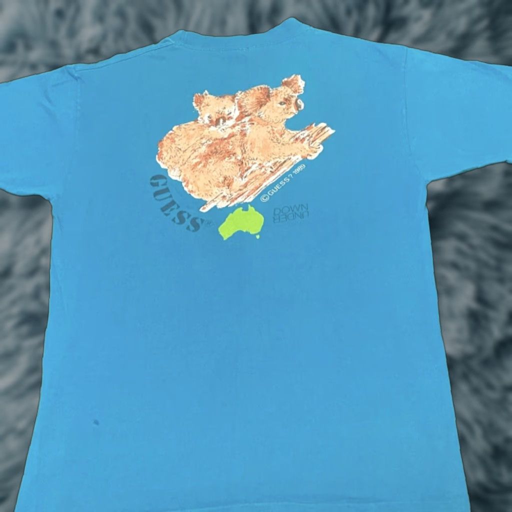 Vintage Guess Down Under Koala Bear Nature Vtg 1989 Shirt Mens L Blue 90s Animals Hip Hop Natu Hoodie, Sweatshirt