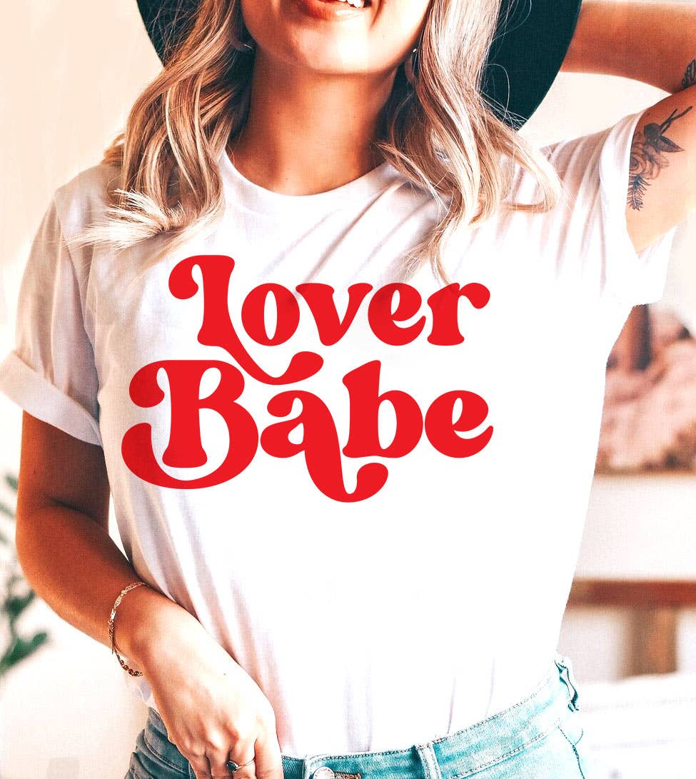 Lover Babe - Valentine's Day Cute Sweet Love Gift T-Shirt Hoodie, Sweatshirt | PodTeesHub.com