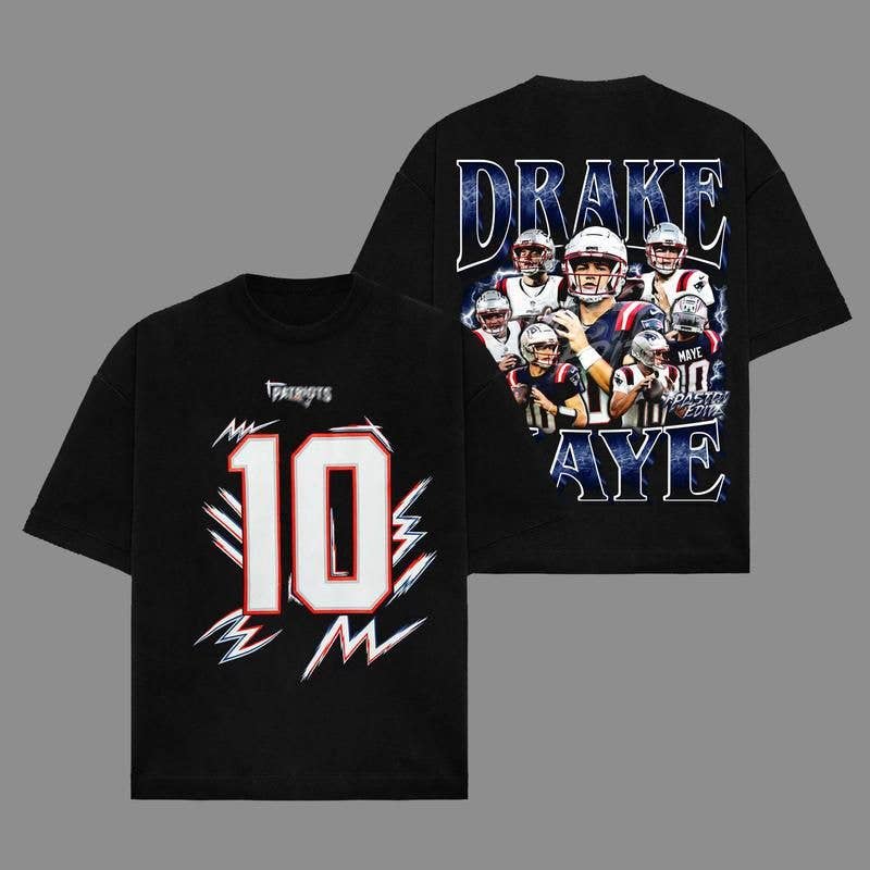 Drake-Maye Patriots Nation Cotton Hoodie Sweatshirt T-Shirt | PodTeesHub.com