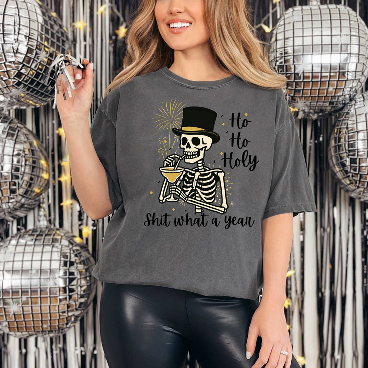 Ho Ho Holy… Shit What A Year Tee Hoodie, Sweatshirt | PodTeesHub.com
