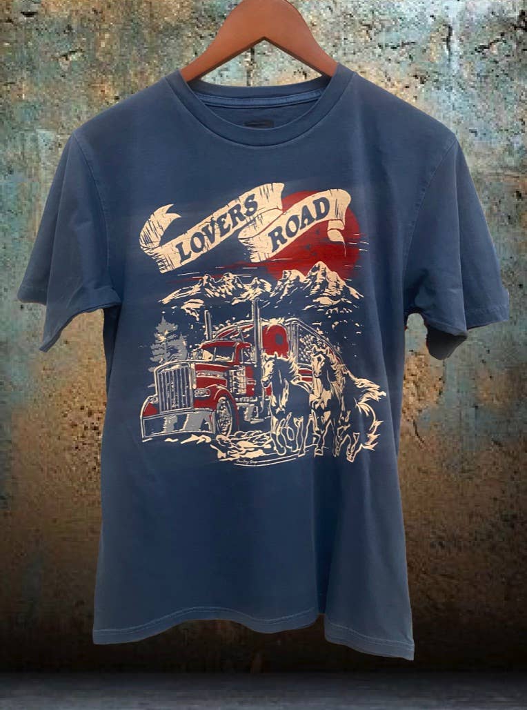 Lovers Road Vintage Relaxed Unisex Tee Hoodie, Sweatshirt | PodTeesHub.com