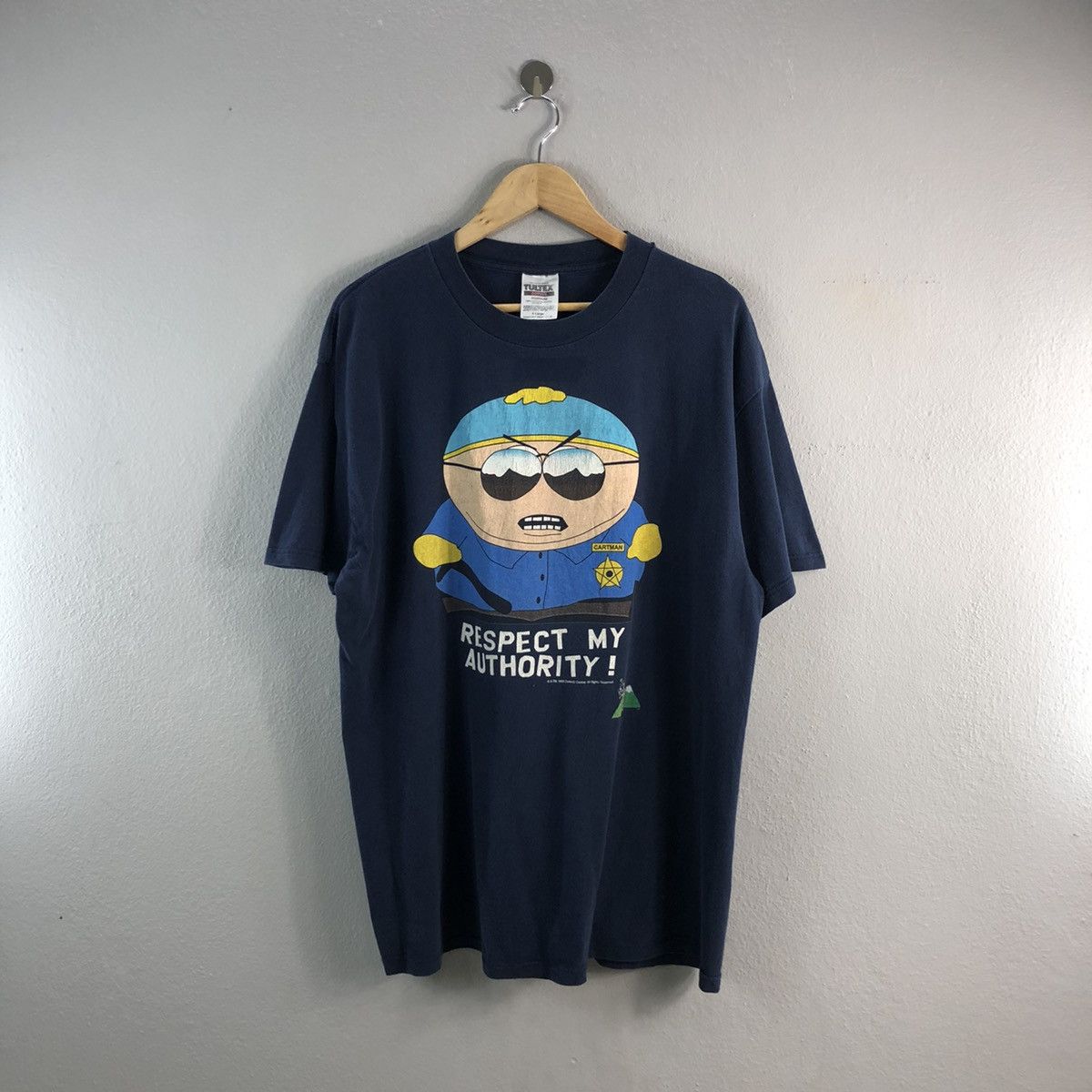 Vintage South Park Respect My Authority Cartoon Sitcom Tees Hoodie, Sweatshirt | PodTeesHub.com