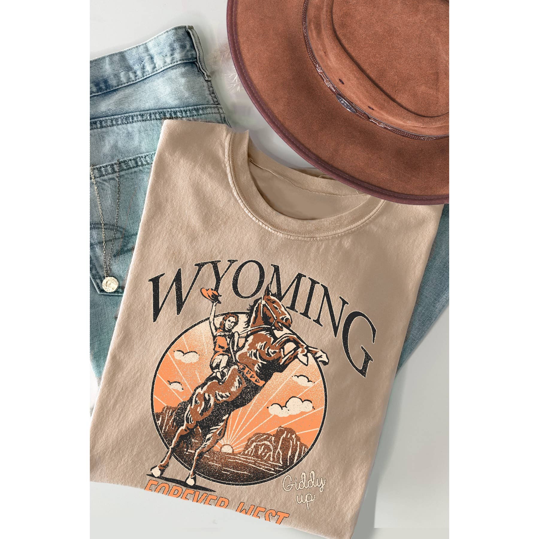 Wyoming Short Sleeve Tee Hoodie, Sweatshirt | PodTeesHub.com