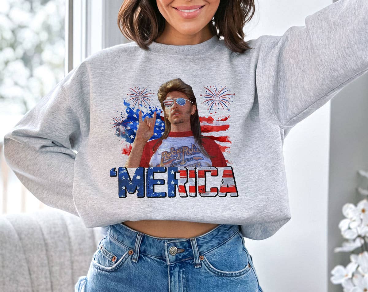 Merica July 4th - Funny Joe Dirt Fourth USA Sweatshirt T-Shirts, Hoodie | PodTeesHub.com