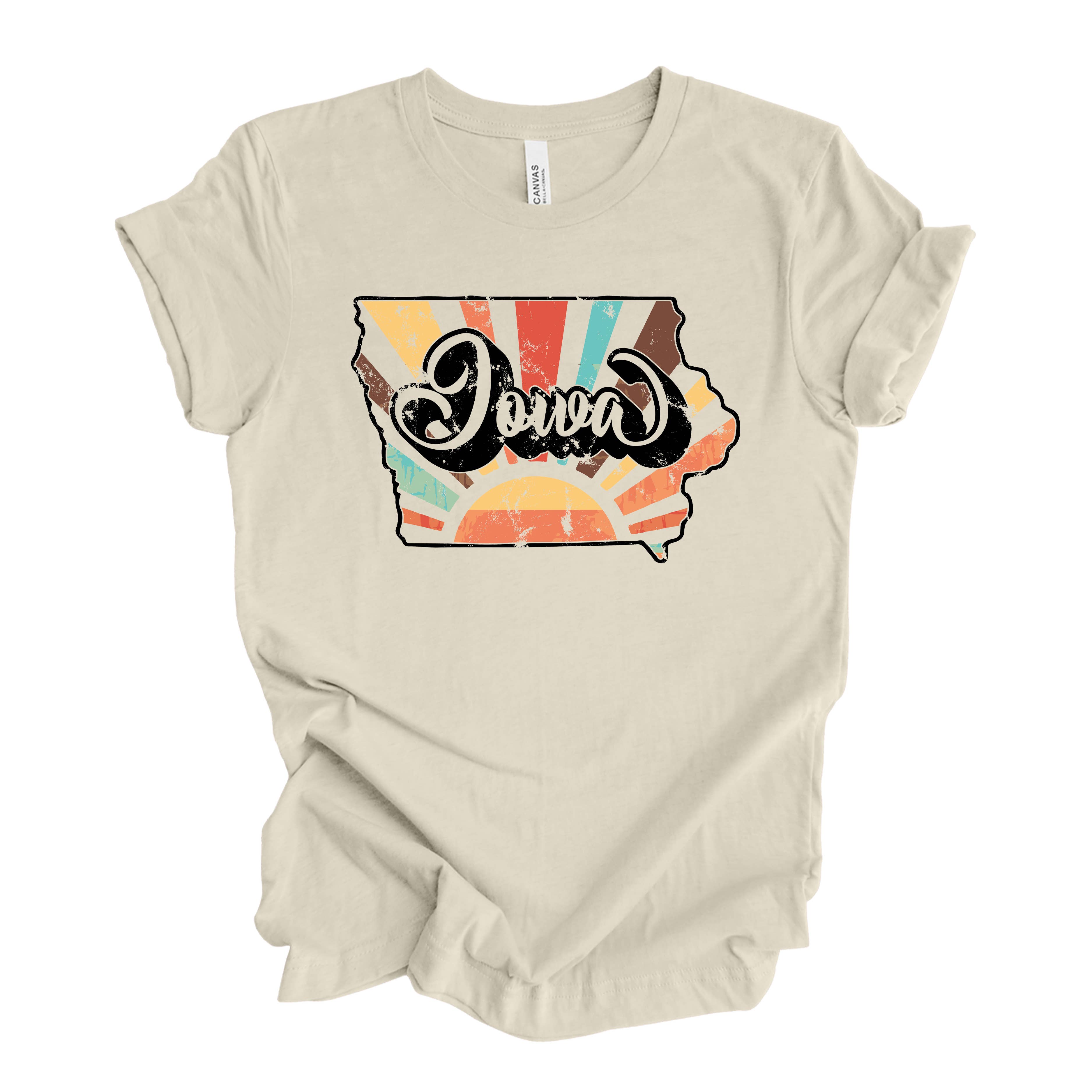 Iowa Sun Tee Hoodie, Sweatshirt | PodTeesHub.com
