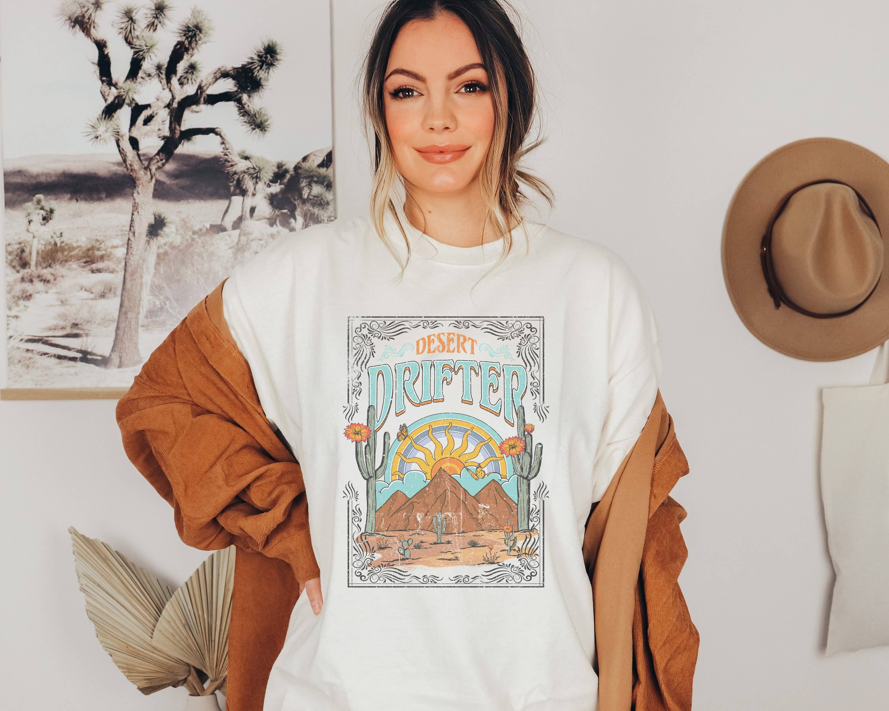 Desert Drifter Graphic Tee Hoodie, Sweatshirt | PodTeesHub.com