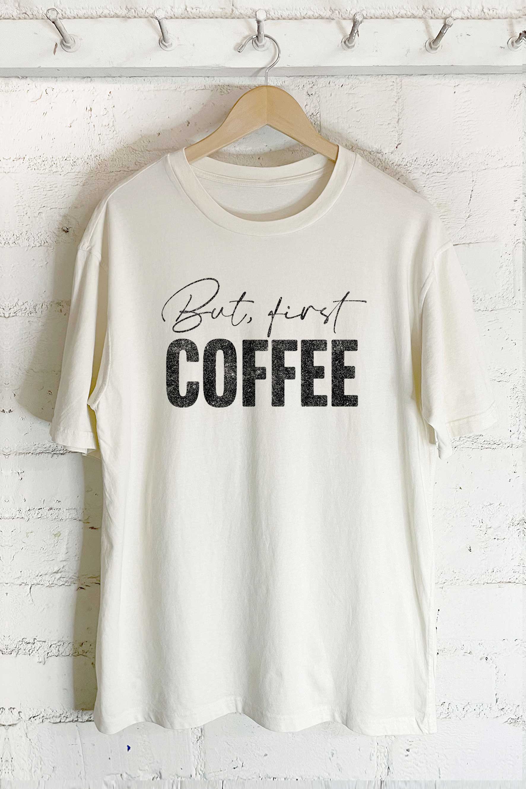 But First Coffee-Oversized Tee Hoodie, Sweatshirt | PodTeesHub.com