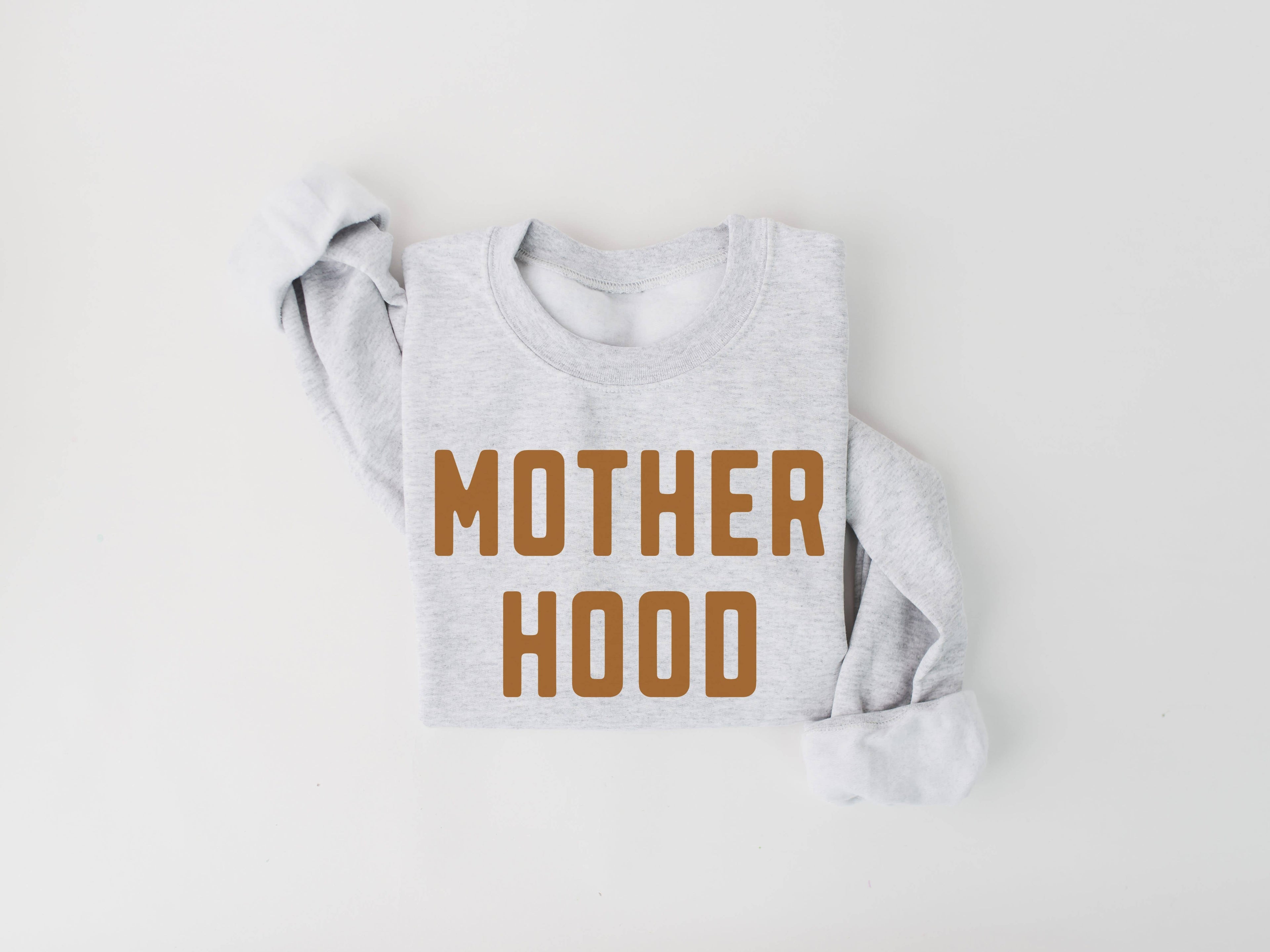 Motherhood Block Crew Neck Sweatshirt | Mama Sweatshirt T-Shirts, Hoodie | PodTeesHub.com