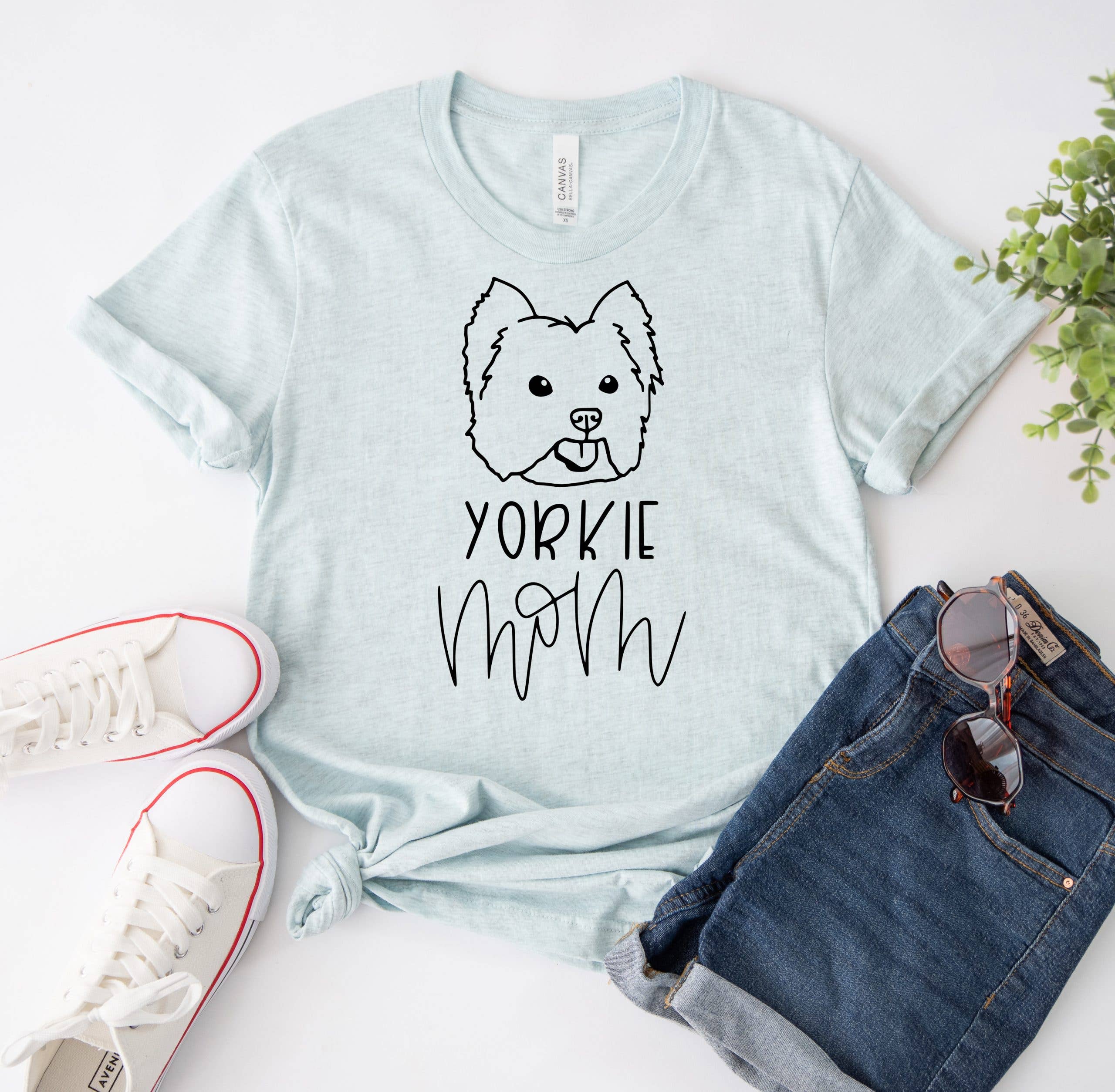 Yorkie Mom T-Shirt Hoodie, Sweatshirt | PodTeesHub.com