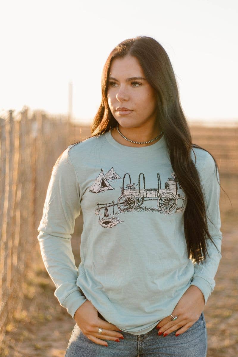 Country Blu's Long Sleeve Tee Hoodie, Sweatshirt | PodTeesHub.com