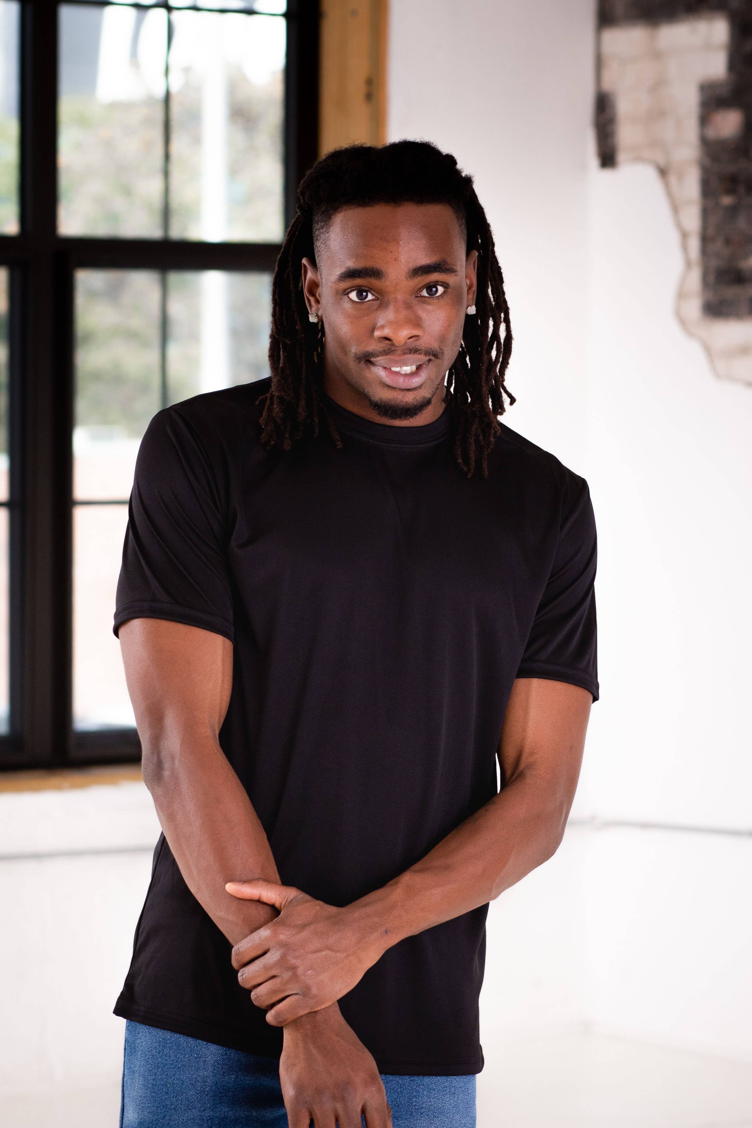 Polyester Short Sleeve Tee Hoodie, Sweatshirt | PodTeesHub.com