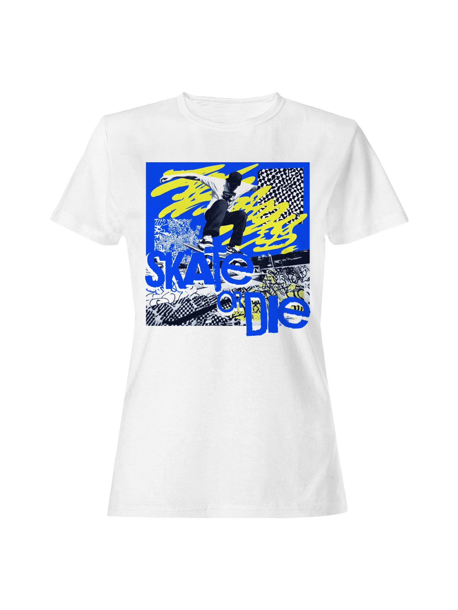 Skate or Die - Dynamic Skater Art Women's T-Shirt Hoodie, Sweatshirt | PodTeesHub.com