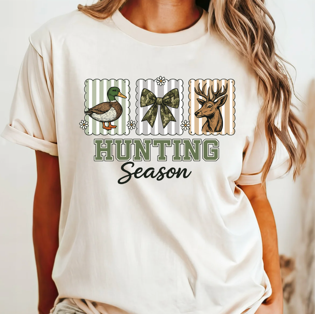 Hunting Season Comfort Color Tee Hoodie, Sweatshirt | PodTeesHub.com