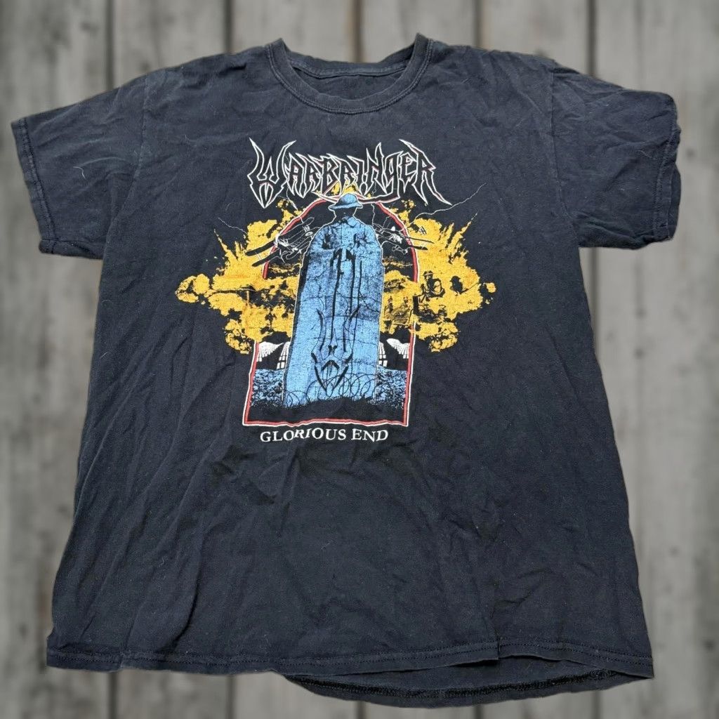 Vintage Warbringer Glorious End Tour Shirt Black Metal Graphic Tee Size M Hoodie, Sweatshirt | PodTeesHub.com