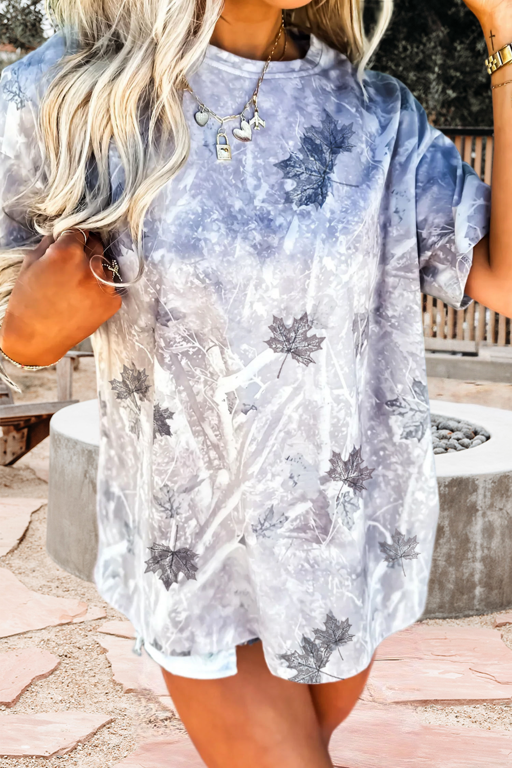 Camouflage Short Sleeve Round Neck Oversized Tee (S-Xl) Hoodie, Sweatshirt | PodTeesHub.com