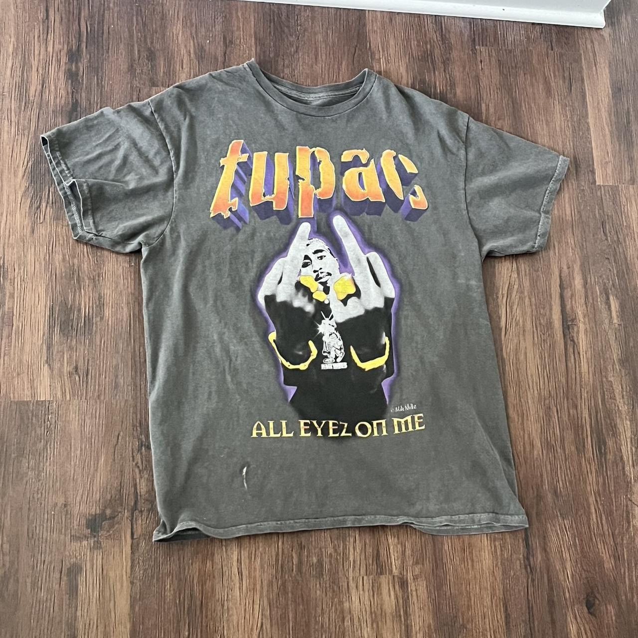 Boohoo Tupac Graphic Vintage Washed Tee Hoodie, Sweatshirt | PodTeesHub.com