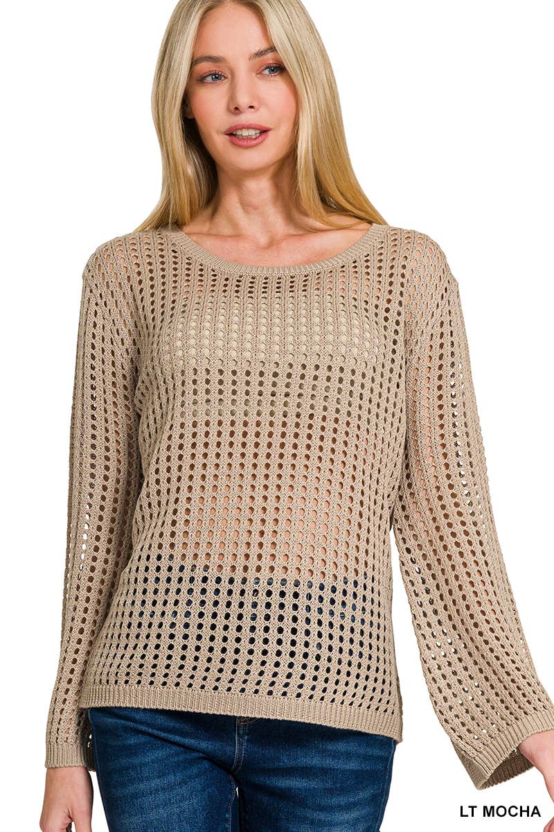 0809 Hollow Out Long Sleeve Sweater SI-27086 T-Shirts, Hoodie, Sweatshirt | PodTeesHub.com