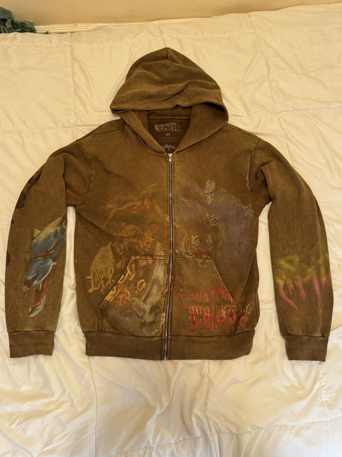 Scott Travis Scott Utopia Tour Brown Hoodie T-Shirts, Sweatshirt | PodTeesHub.com