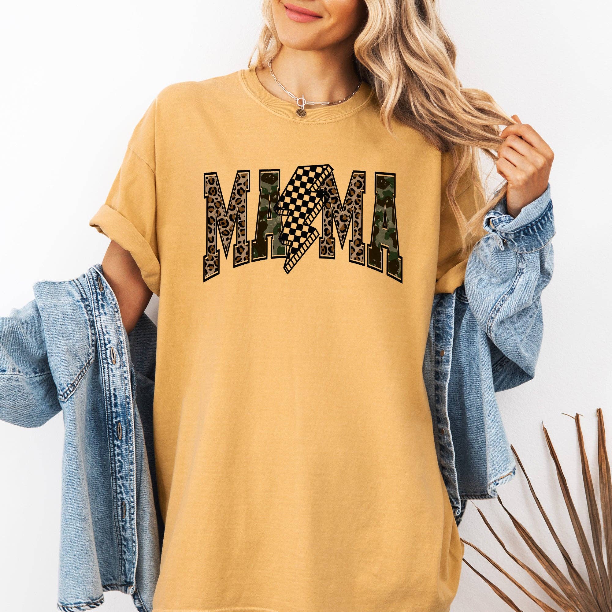 Mama, Leopard, Camo Lightning Bolt, Mother's Day Tshirt Hoodie, Sweatshirt | PodTeesHub.com