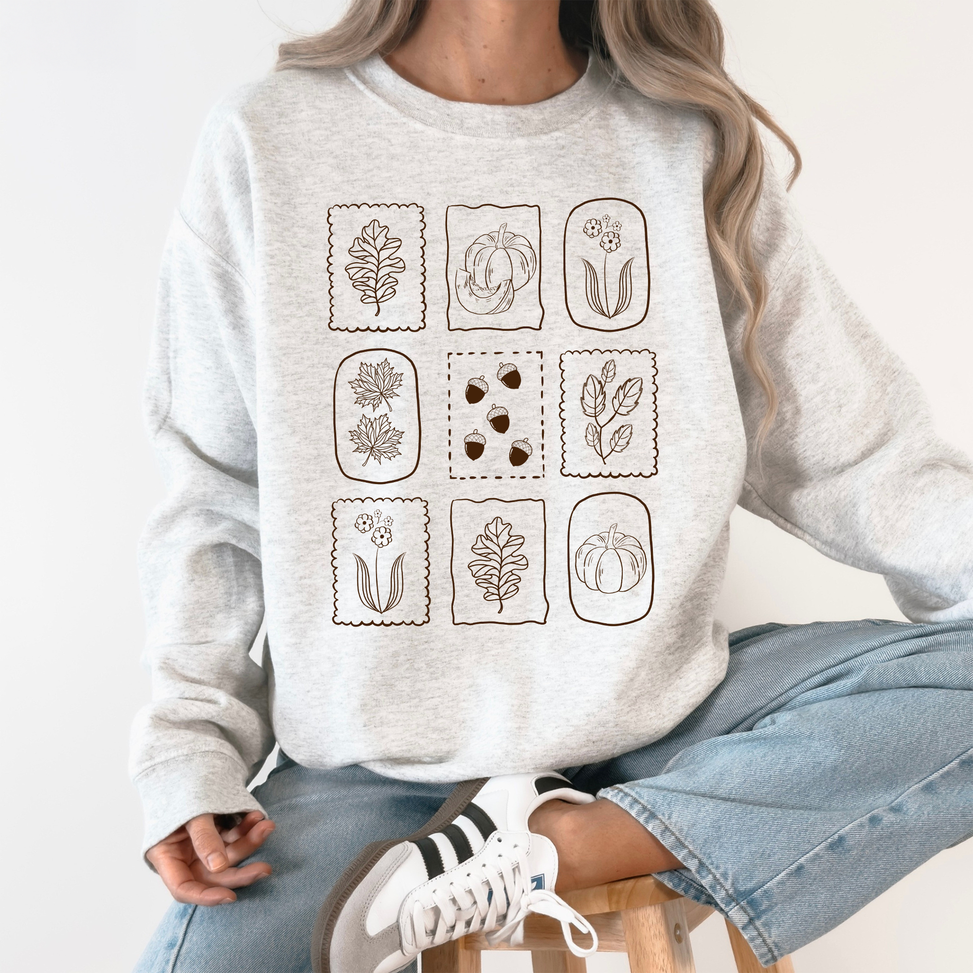 Autumn Flowers, Minimalist, Gorgeous Fall Pumpkin Sweatshirt T-Shirts, Hoodie | PodTeesHub.com