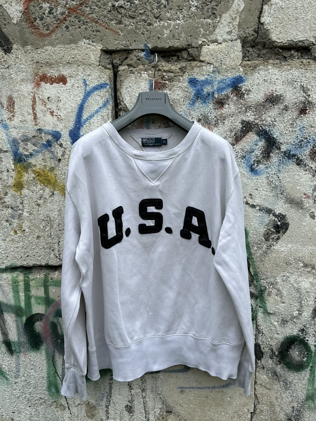 Polo Ralph Lauren X Vintage 90s Polo Sport Ralph Lauren Usa Crewneck Sweatshirt Siz T-Shirts, Hoodie | PodTeesHub.com