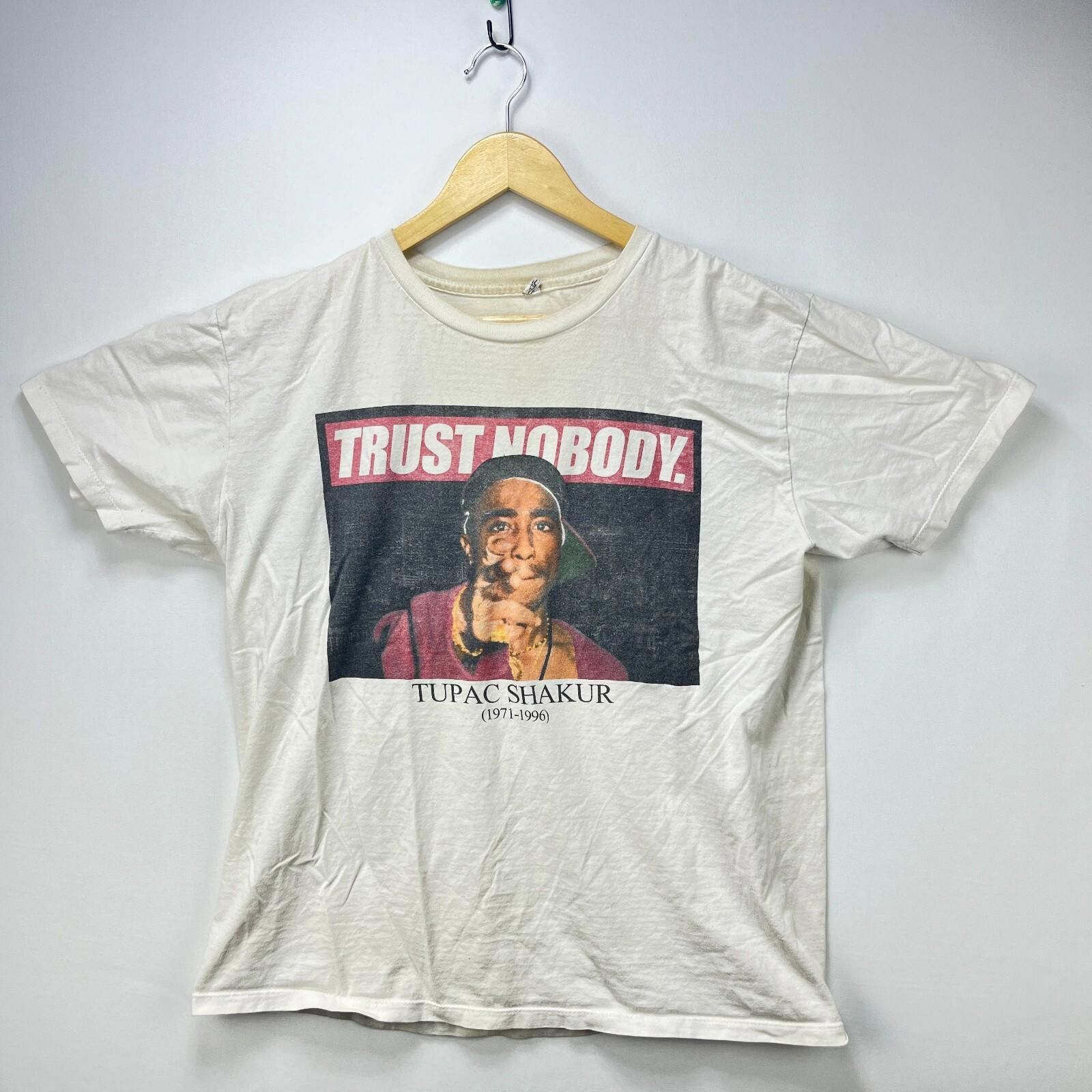 Vintage Y2k Tupac Shakur Trust Nobody T Shirt Large Hoodie, Sweatshirt | PodTeesHub.com