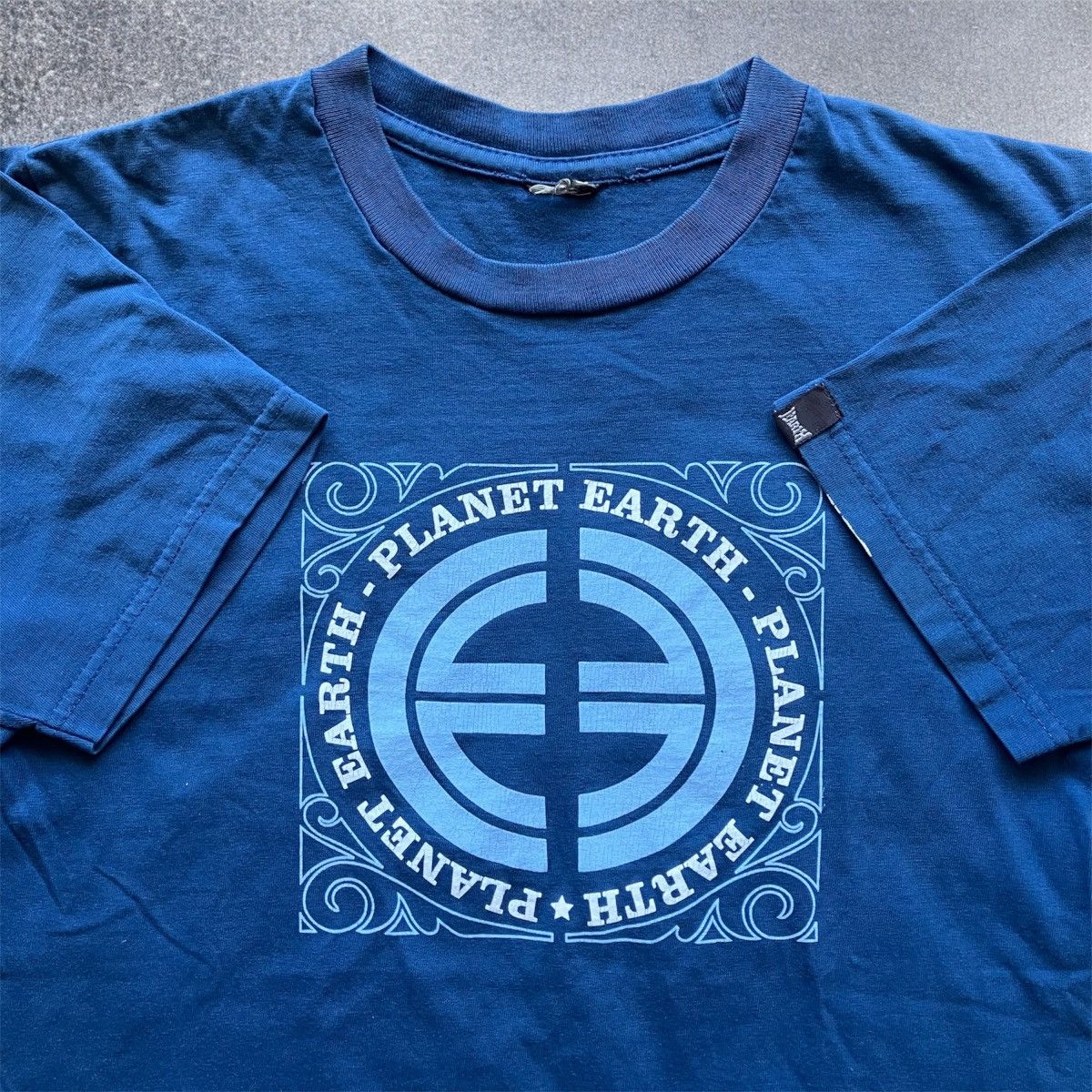 Other Vintage Planet Earth Tee Blue T Shirt 90s Y2k Skate Brand Hoodie, Sweatshirt | PodTeesHub.com