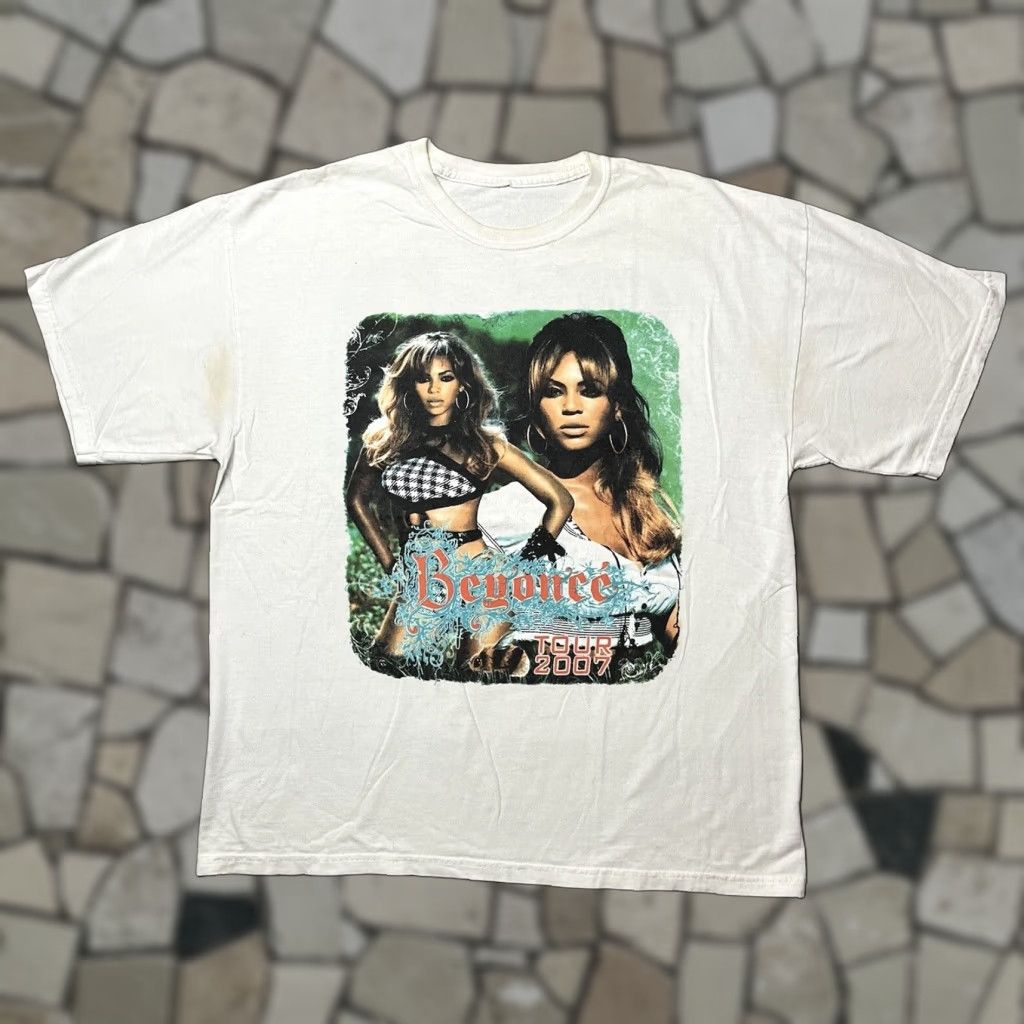 Vintage Beyonce Tour Destiny S Child Concert Rap Tee T Shirt Xl White Cotton Knit Graphic Print T Sh Hoodie, Sweatshirt
