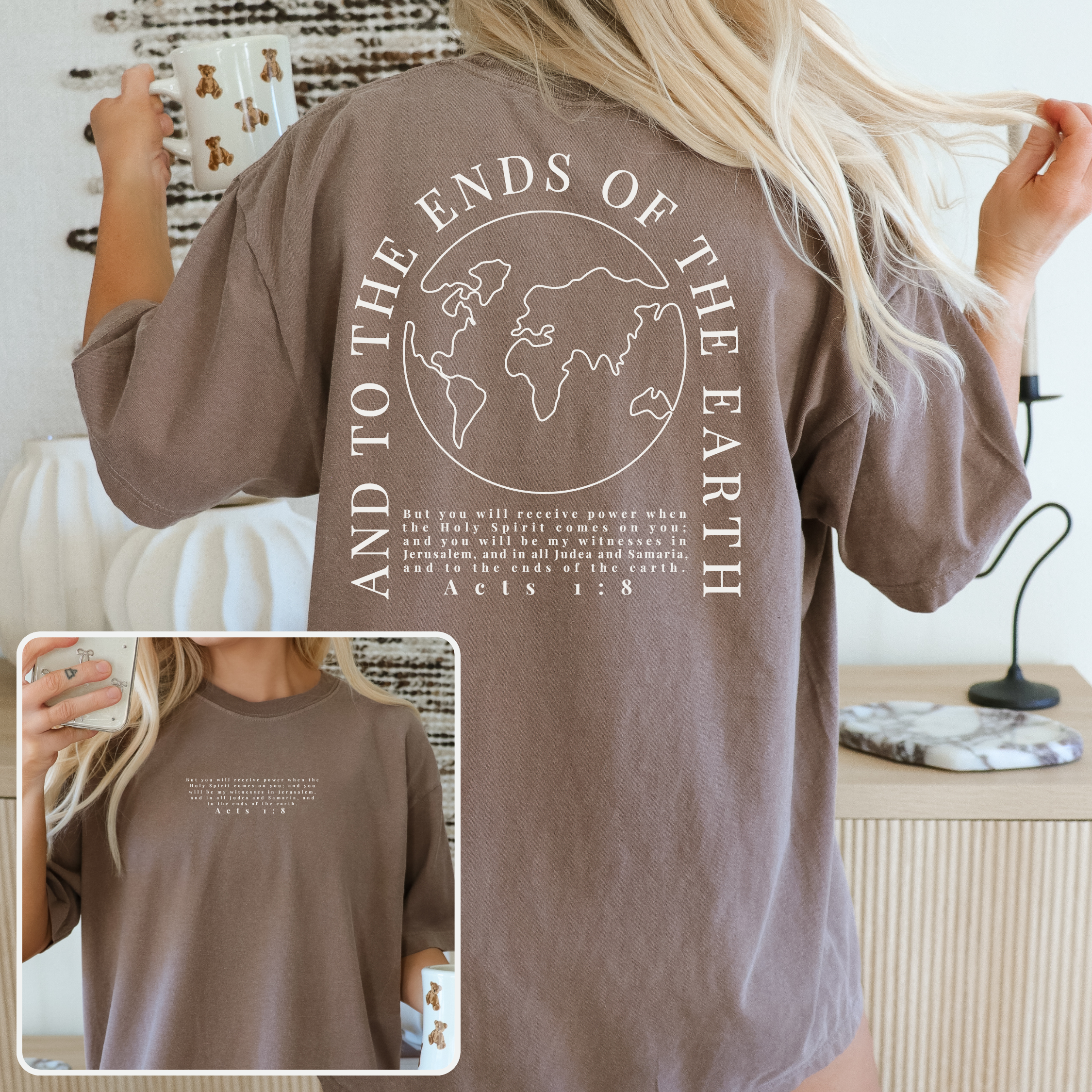 To the Ends of the Earth Christian Graphic T-Shirt Hoodie, Sweatshirt | PodTeesHub.com