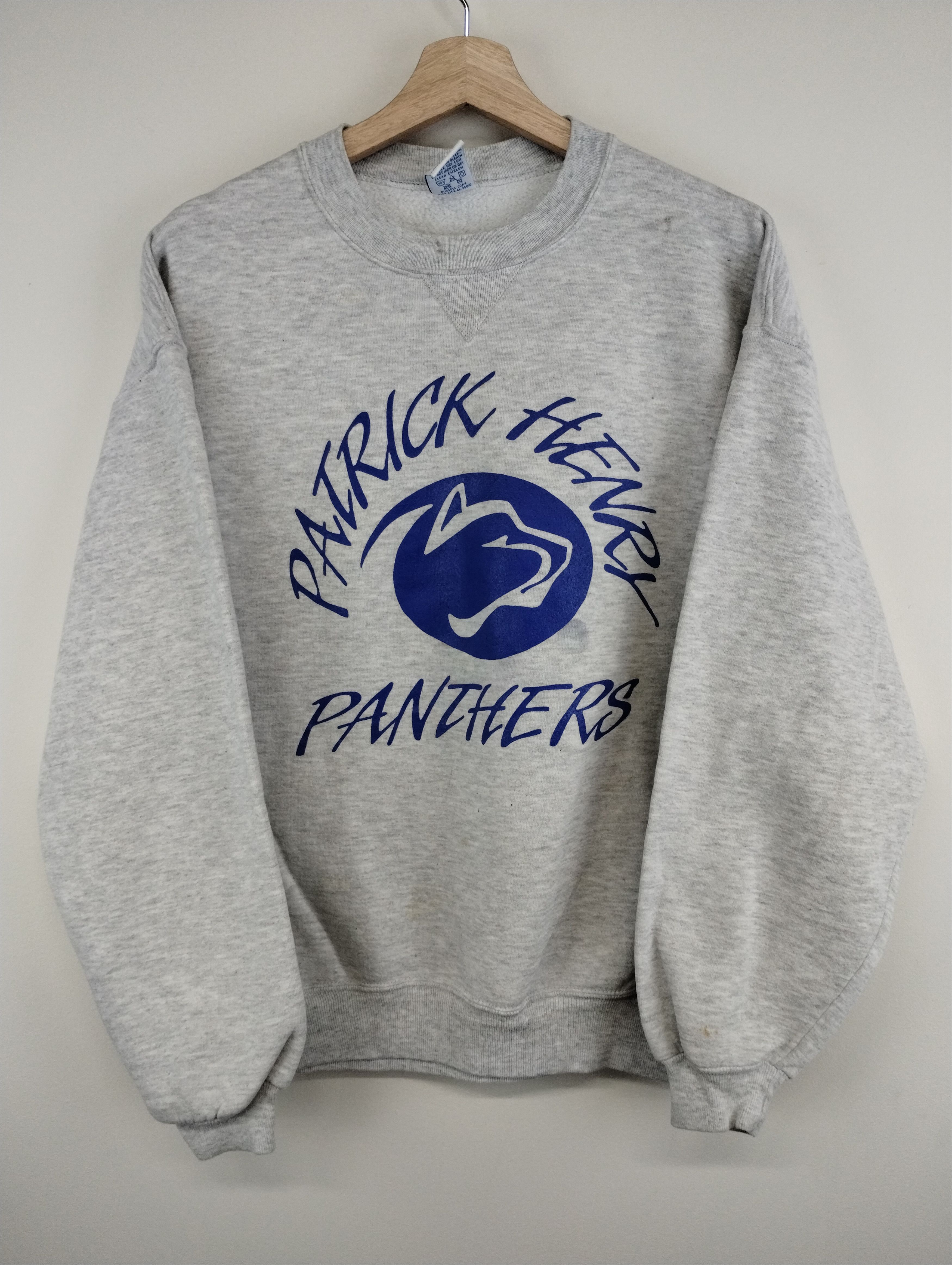 Vintage Crewneck Russell Athletic Patrick Henry Panthers Crewneck T-Shirts, Hoodie, Sweatshirt | PodTeesHub.com