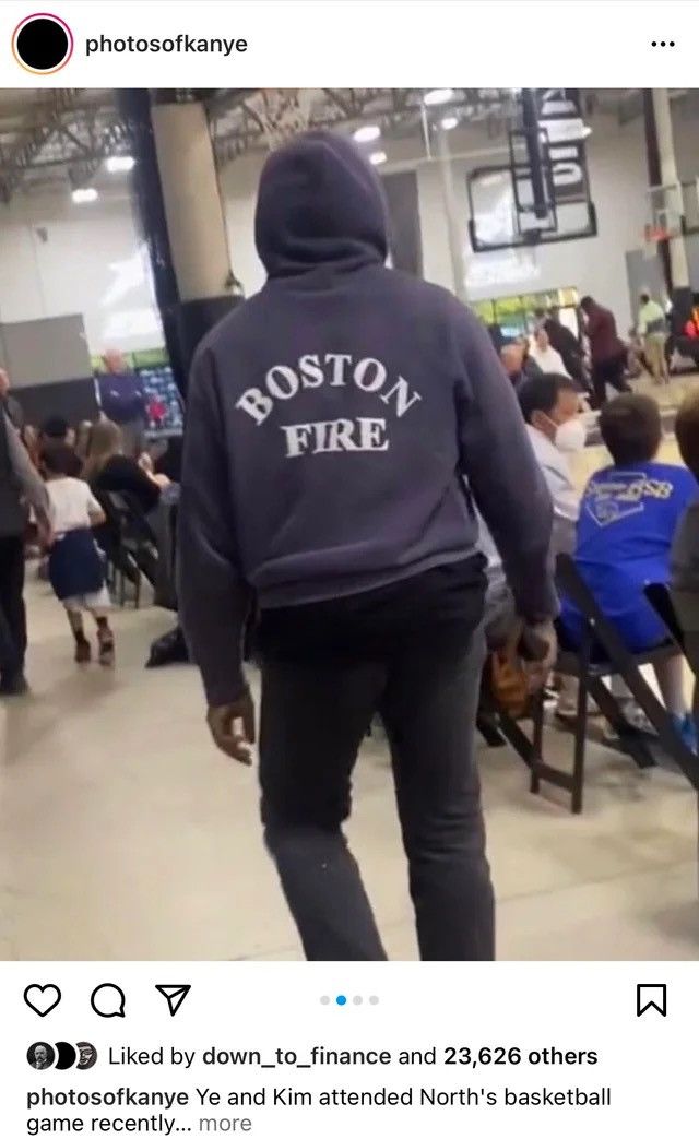 Kanye West X Vintage Vintage Boston Fire Department T Shirt Xl Kanye Hoodie, Sweatshirt | PodTeesHub.com
