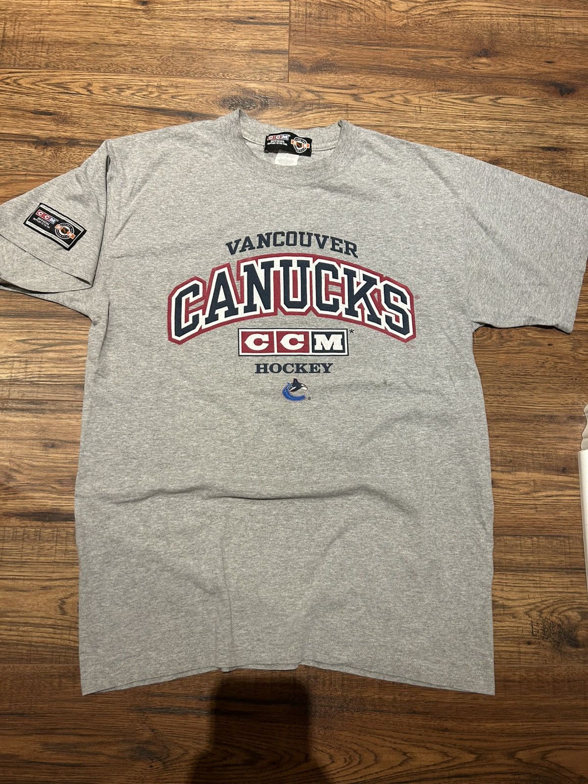 Ccm Vancouver Canucks Nhl Hockey Vintage Graphic Tee Hoodie, Sweatshirt | PodTeesHub.com