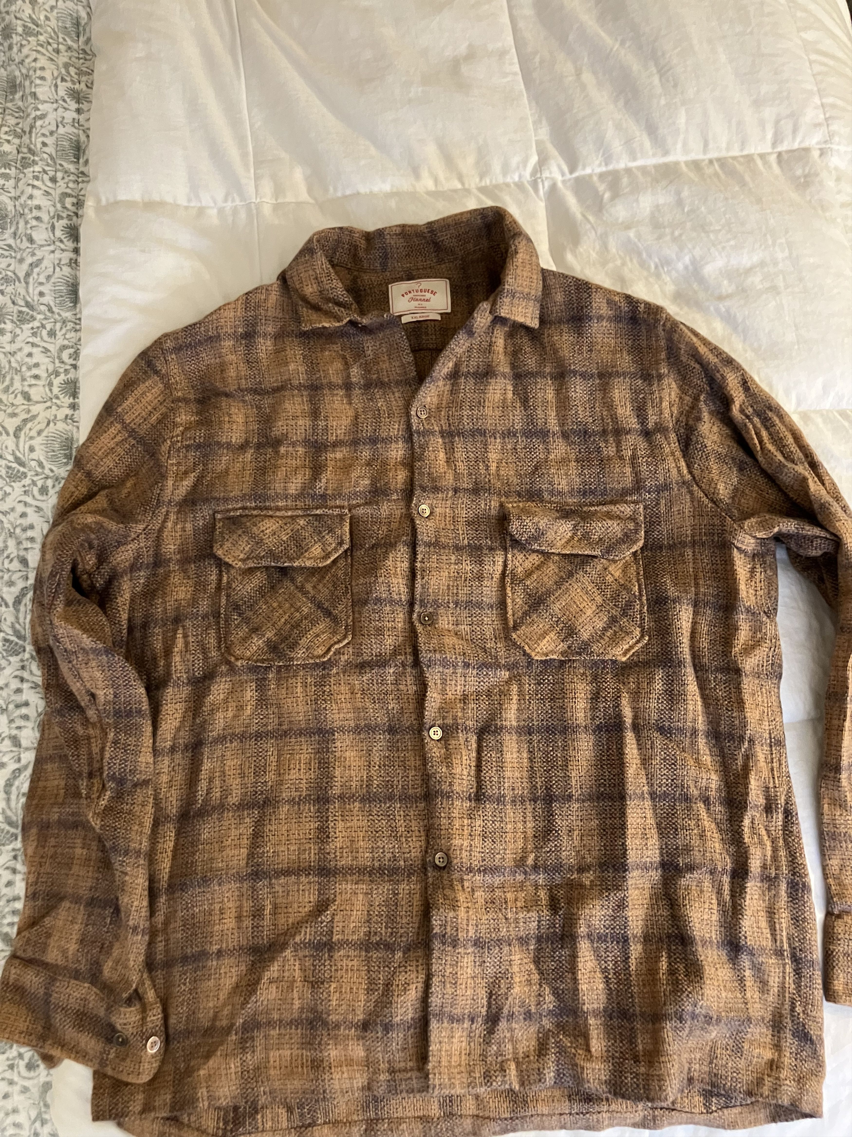 Flannel Portuguese Flannel Xxl Camp Collar Shirt Hoodie, Sweatshirt | PodTeesHub.com