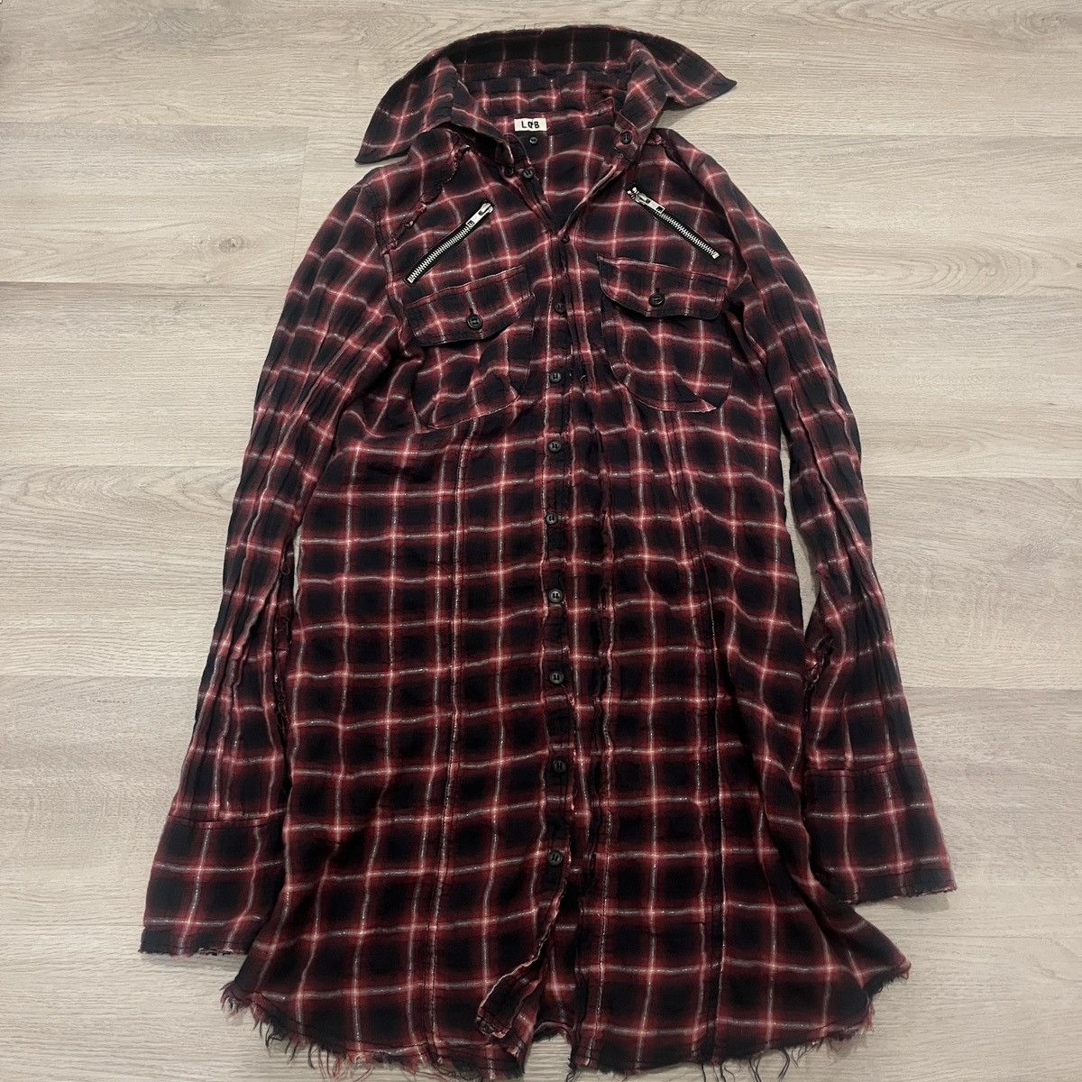 Le Grande Bleu L G B L G B Shadow Distressed Flannel T-Shirts, Hoodie, Sweatshirt | PodTeesHub.com