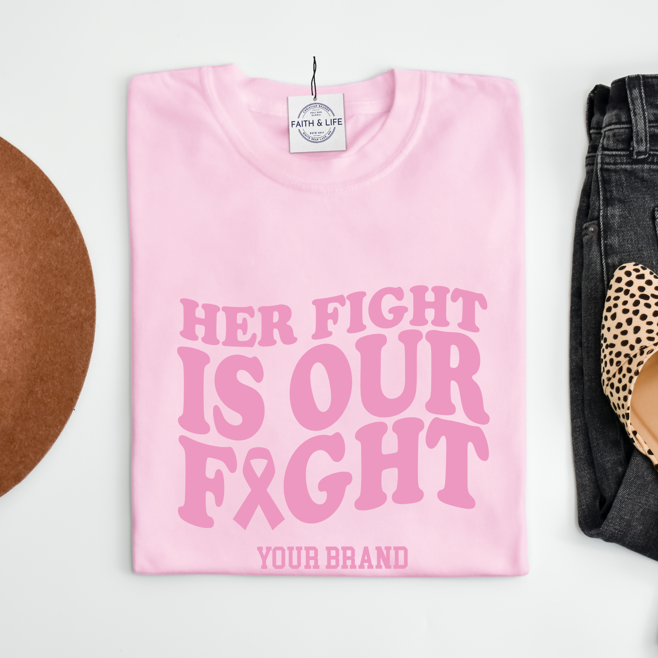 Breast Cancer Awareness Salon Business Logo T-Shirt Hoodie, Sweatshirt | PodTeesHub.com