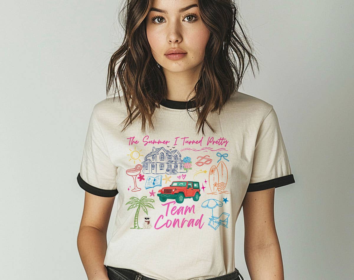 Team Conrad - the Summer I Turned Pretty Ringer Shirt Hoodie, Sweatshirt | PodTeesHub.com