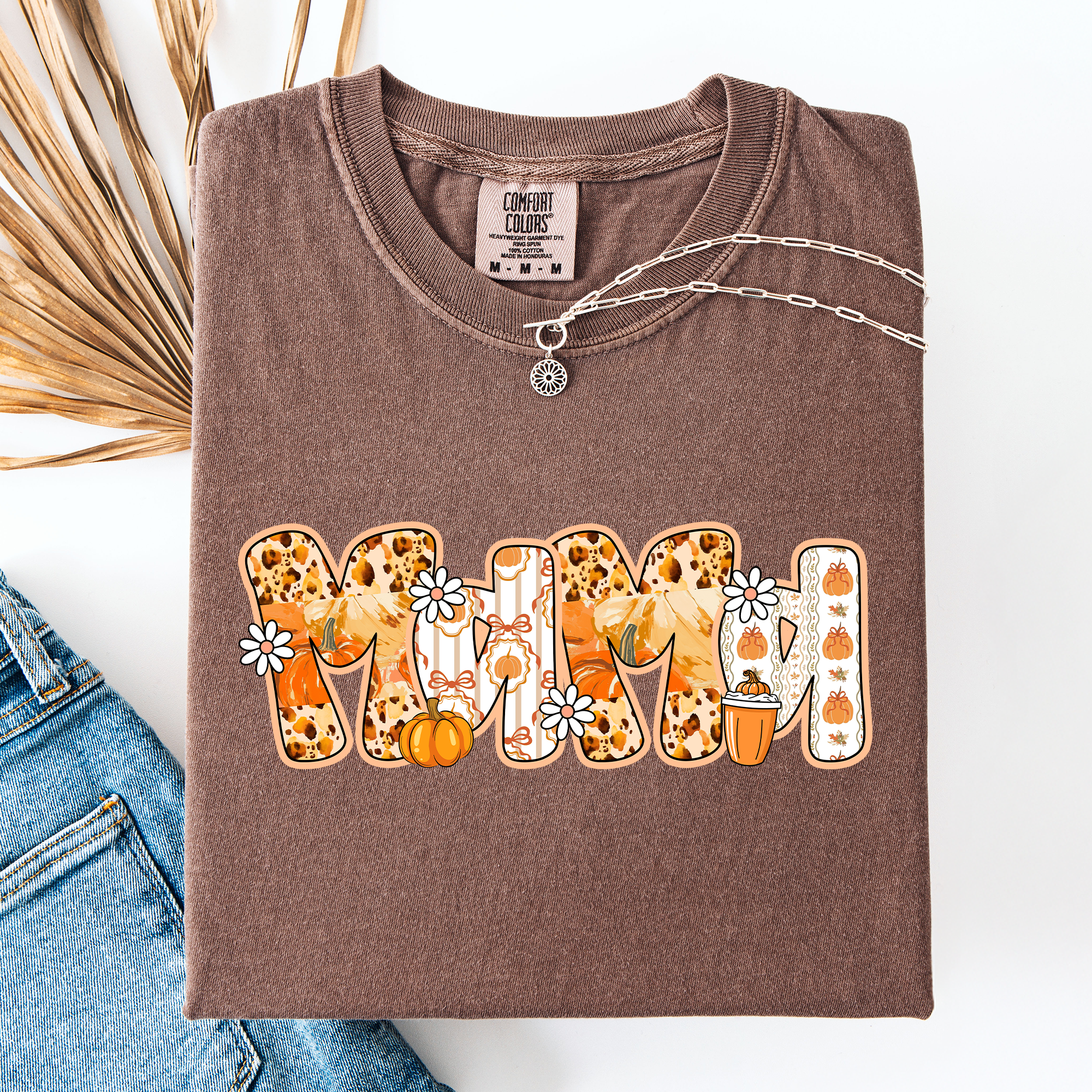 Mama, Pumpkin Pattern, Halloween, Autumn, Fall T-Shirt Hoodie, Sweatshirt | PodTeesHub.com