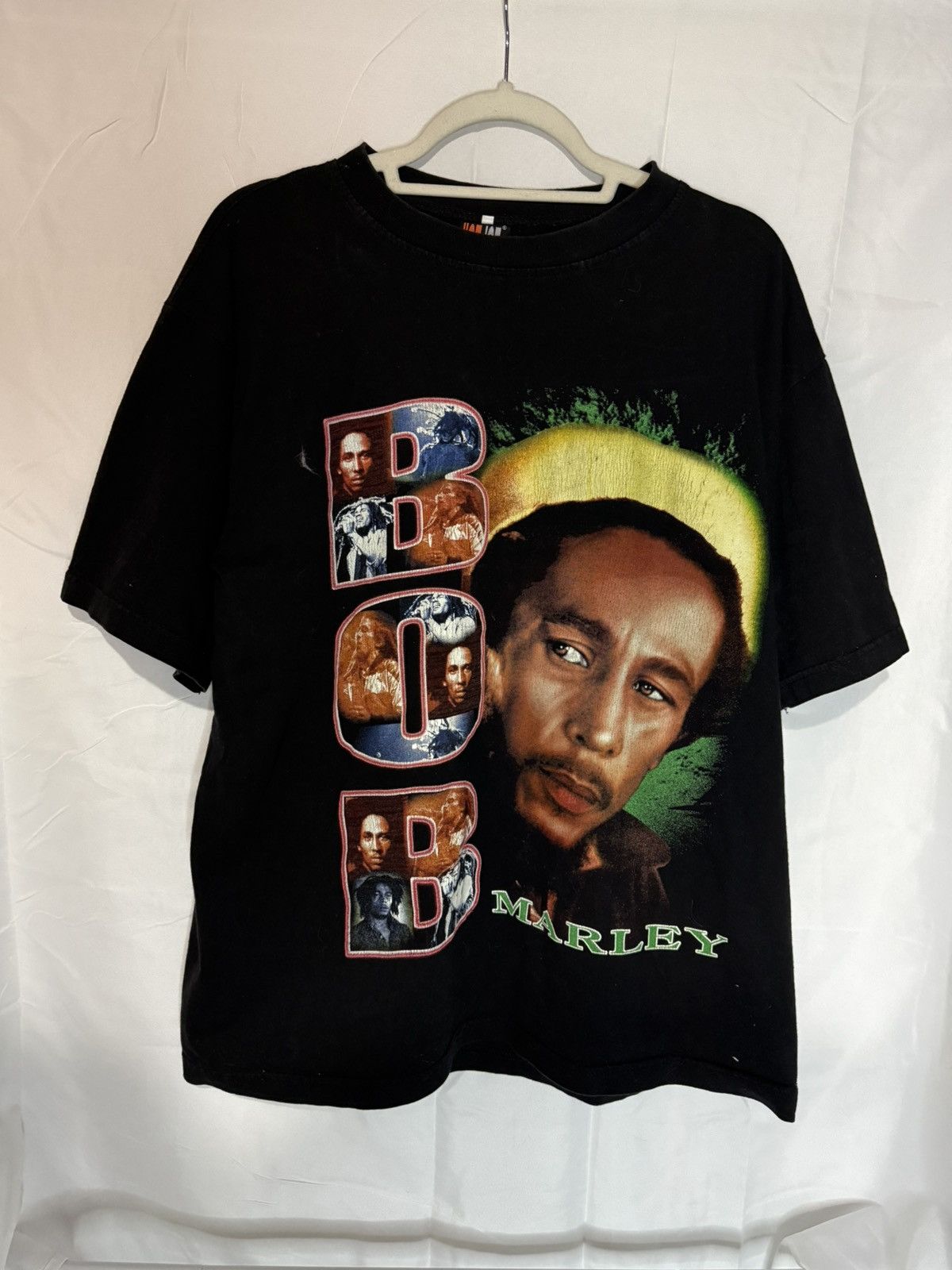 Marley 2001 Bob Marley Portrait Collage Tee Y2k Reggae Hip Hop Hoodie, Sweatshirt | PodTeesHub.com