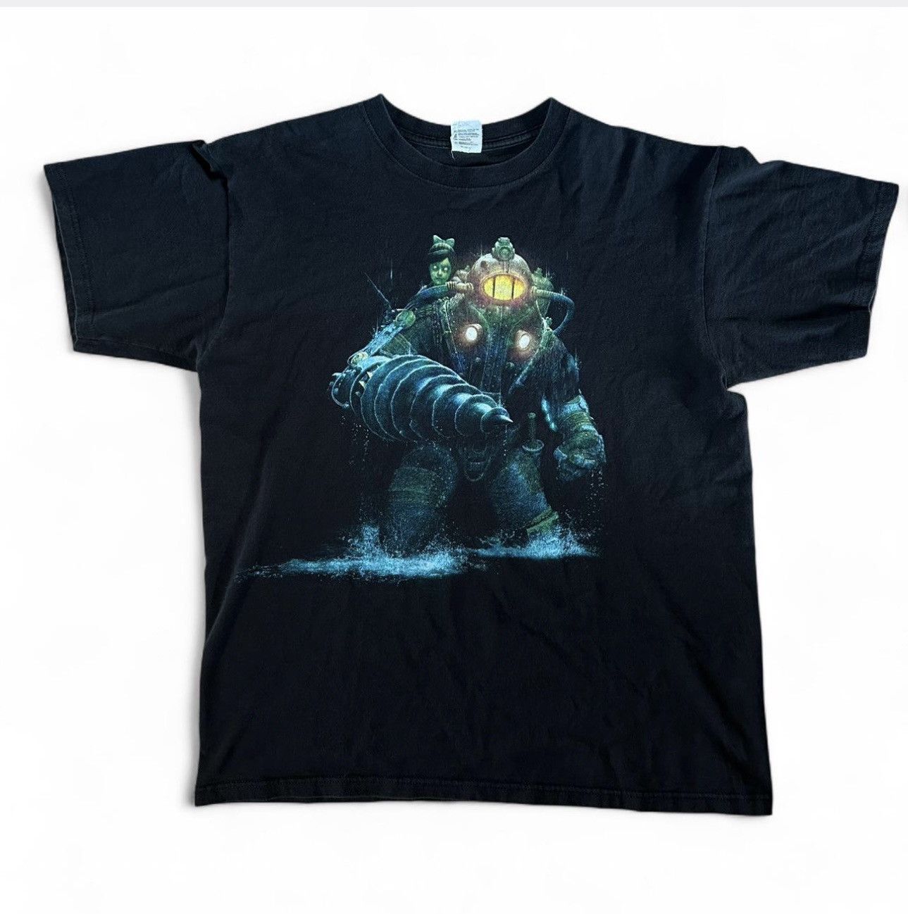 Vintage Bioshock 2 Video Game Promo Tee Y2k Hoodie, Sweatshirt | PodTeesHub.com