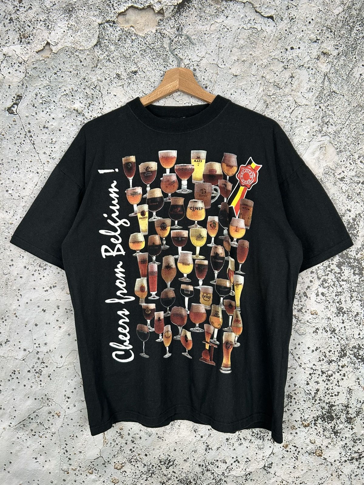 Vintage Beers Graphic Tee Promo Belgium 90s Hoodie, Sweatshirt | PodTeesHub.com