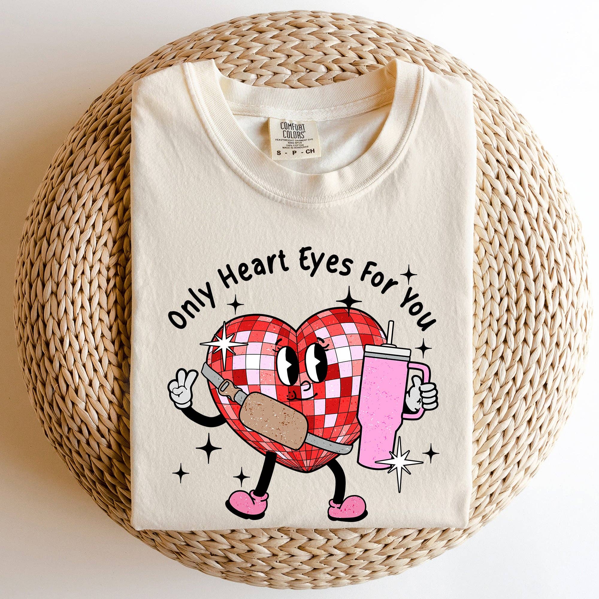 Comfort Colors Valentine's Day Tshirt - Only Heart For You Hoodie, Sweatshirt | PodTeesHub.com