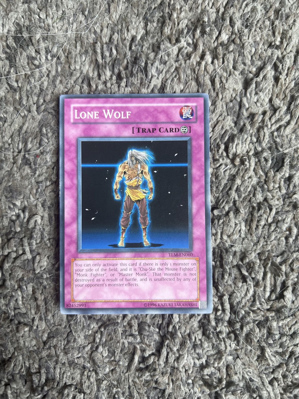 Vintage 1996 Konami Yu Gi Oh Lone Wolf Card T-Shirts, Hoodie, Sweatshirt