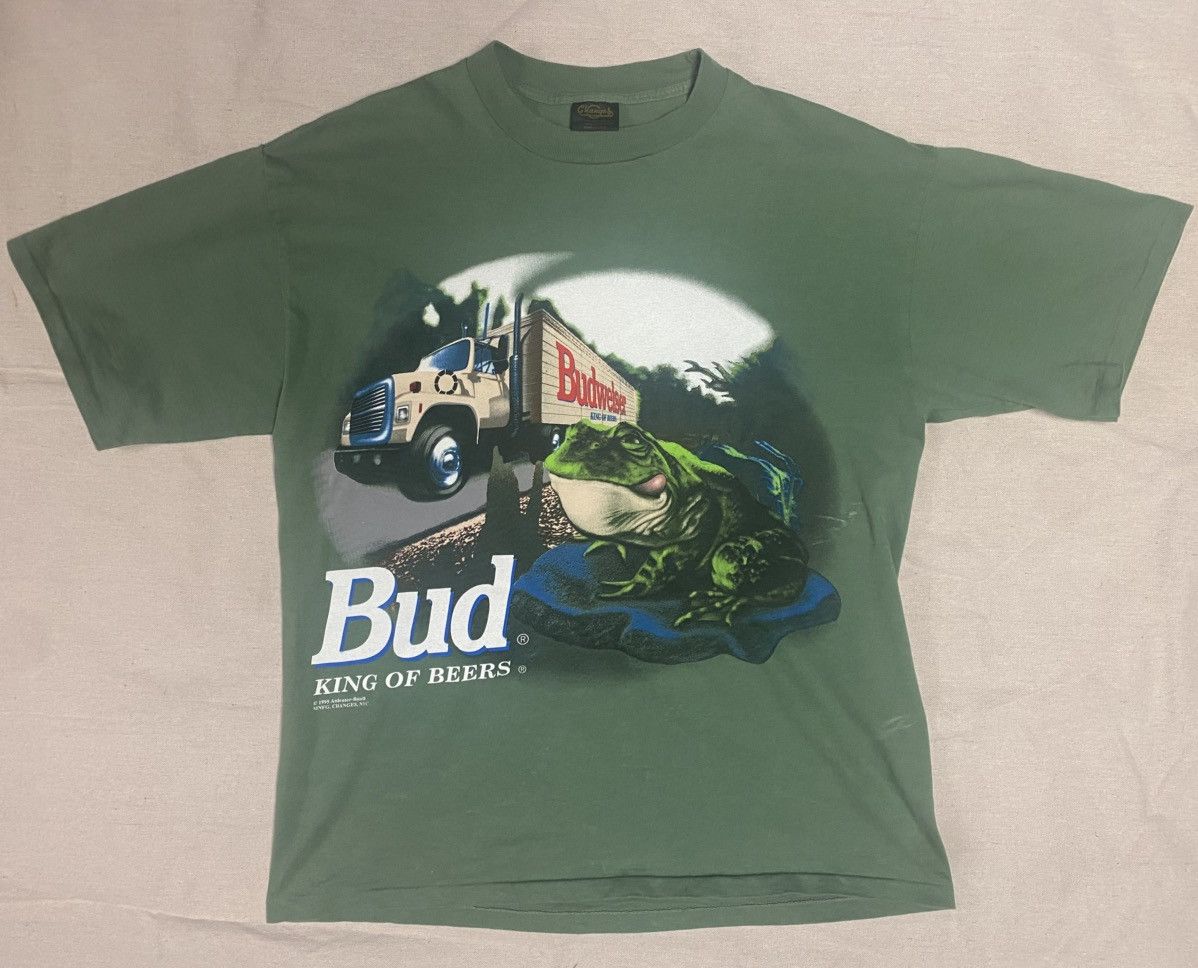 Vintage 1995 Budweiser King Of Beers Tee Hoodie, Sweatshirt | PodTeesHub.com