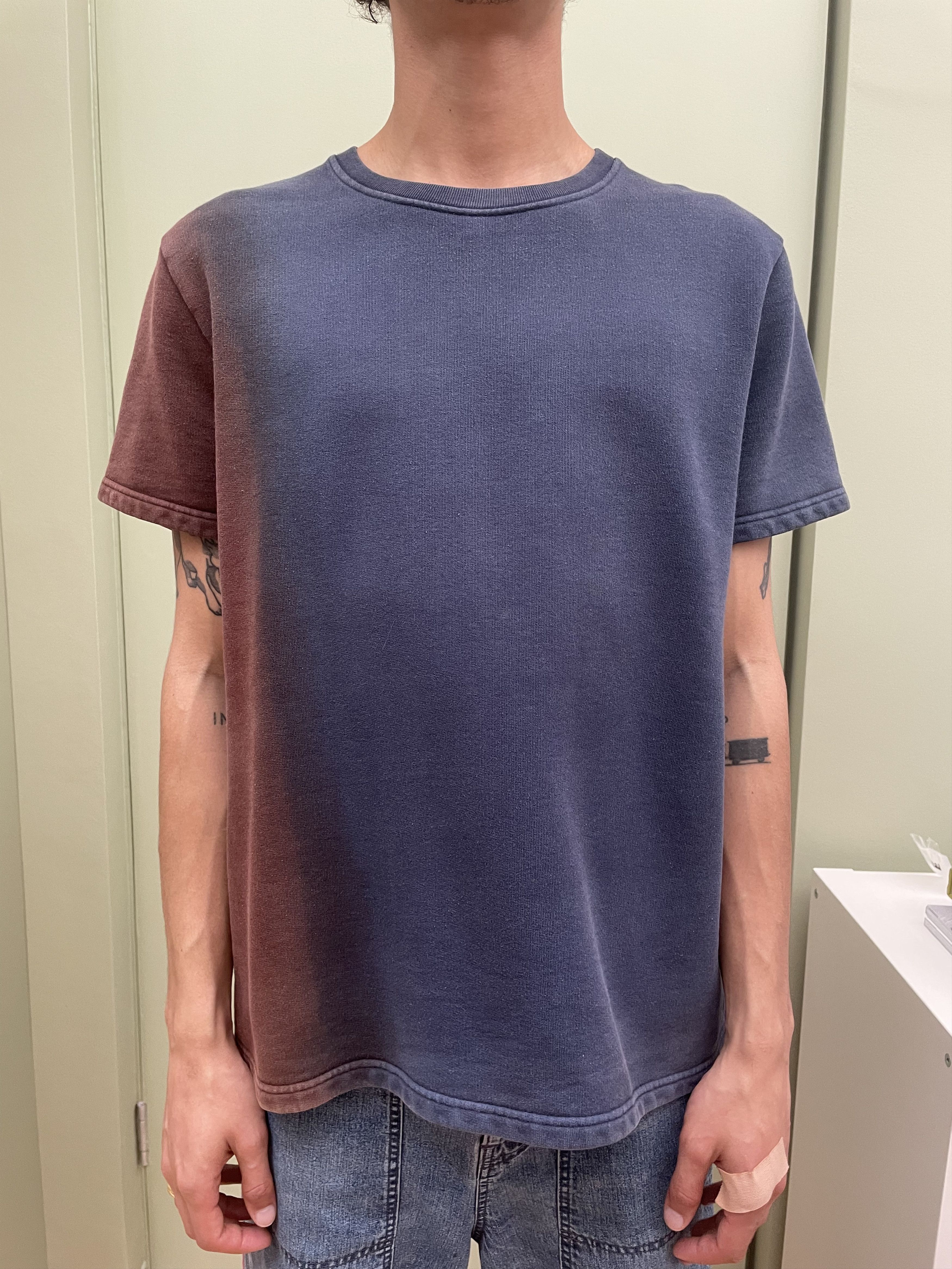 Raf Simons Dip Dye Ombre Short Sleeve Sweatshirt T-Shirts, Hoodie | PodTeesHub.com