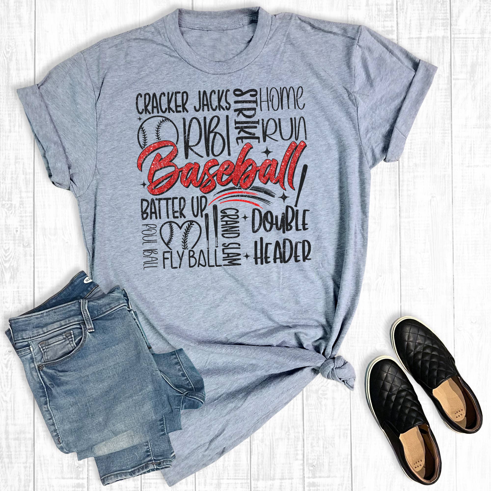 Let's Play Baseball Graphic Tee Hoodie, Sweatshirt | PodTeesHub.com