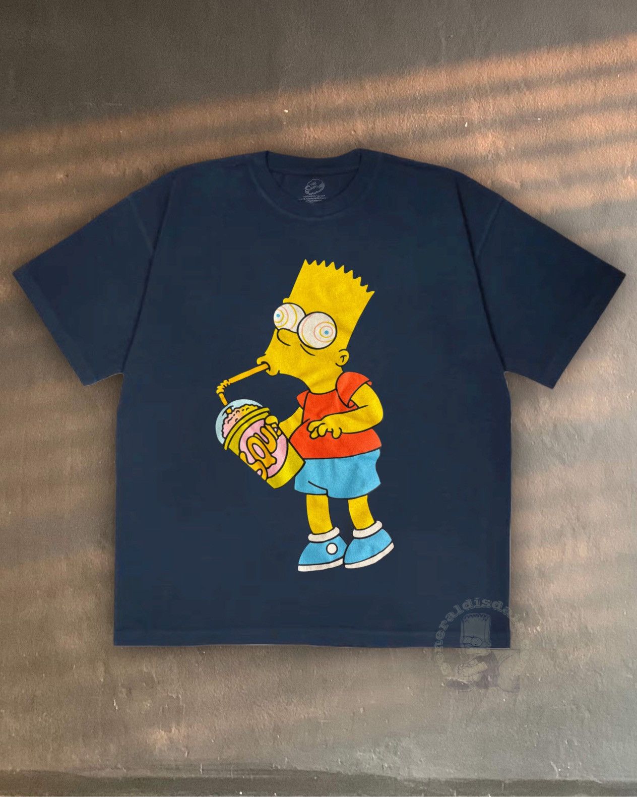 The Simpsons Vintage Bart Simpson Squish Icee Stoner Oversized Thrashed T T-Shirts, Hoodie, Sweatshirt | PodTeesHub.com