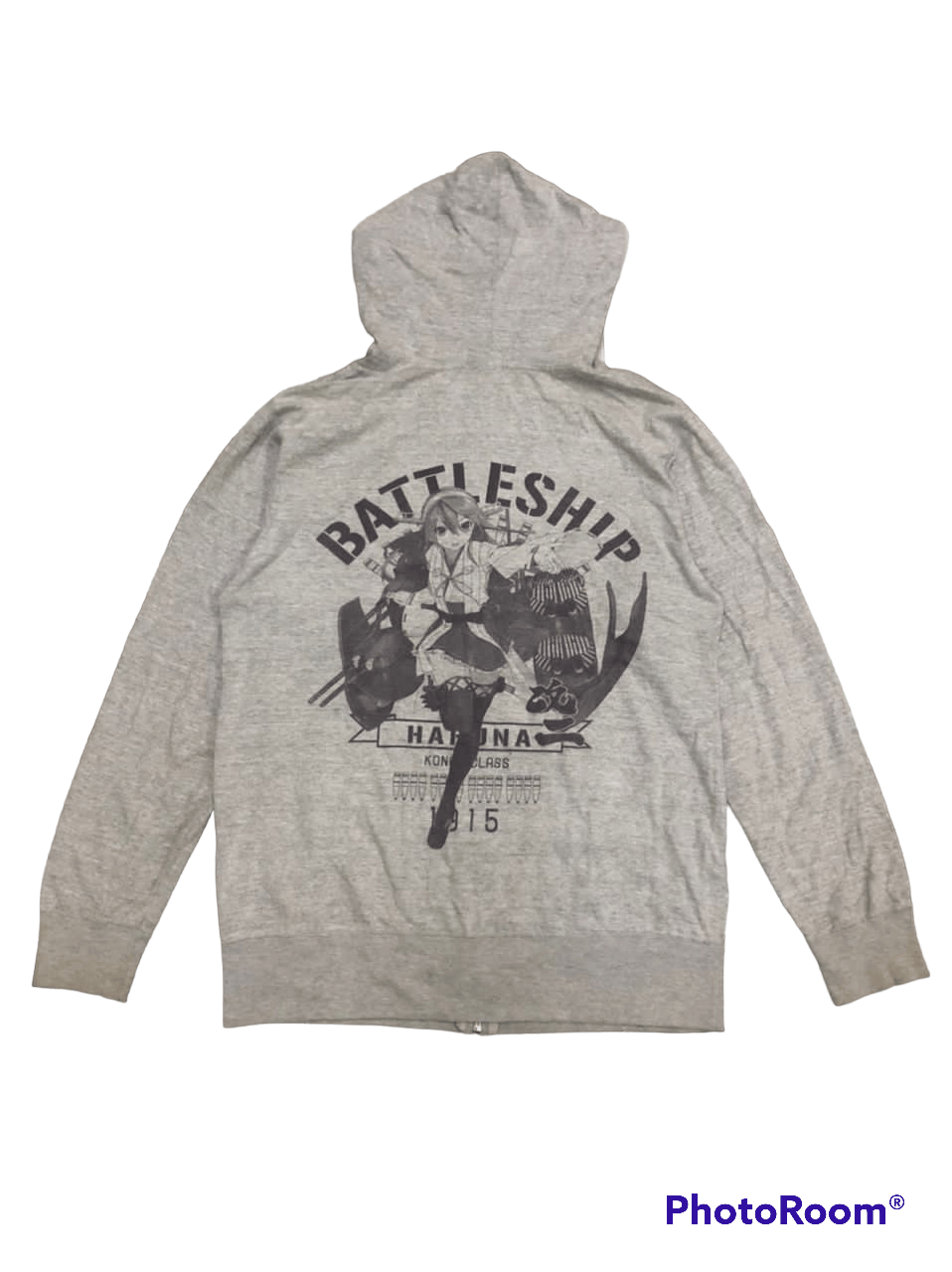 Japanese Brand X Vintage Vintage Battleship Haruna Anime Japan Zipper Hoodie T-Shirts, Sweatshirt | PodTeesHub.com