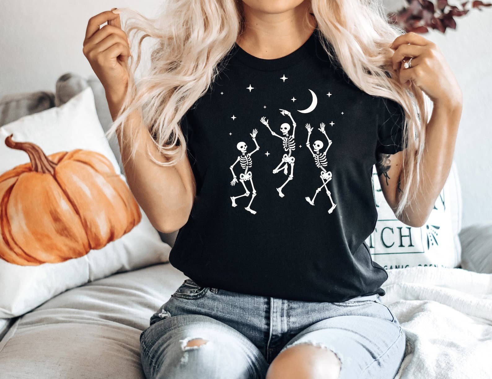 Skeleton Dancing Halloween T-Shirt Hoodie, Sweatshirt | PodTeesHub.com