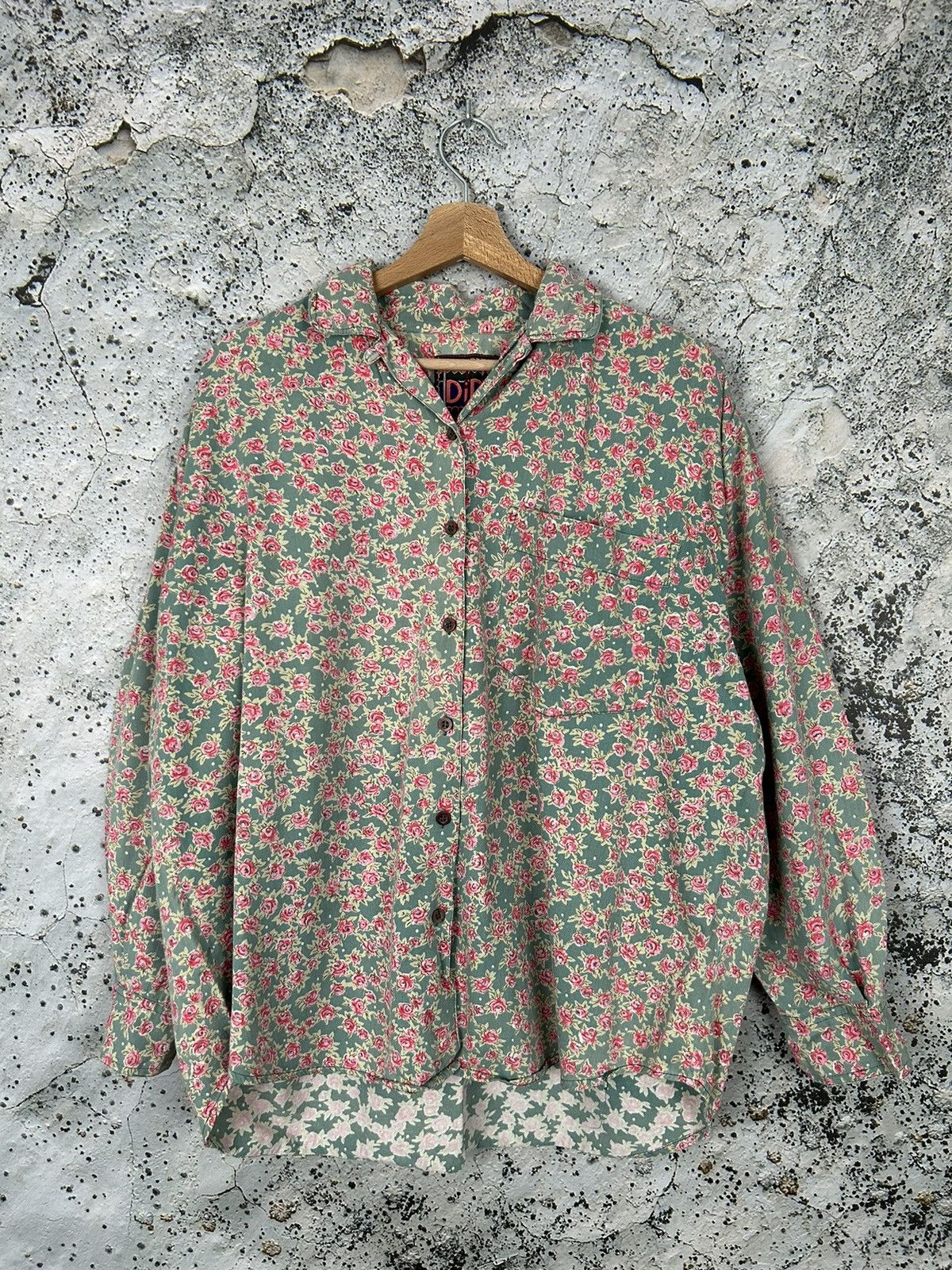 Vintage Floral 90s Shirt Rare Grunge Streetwear Archival Hoodie, Sweatshirt | PodTeesHub.com
