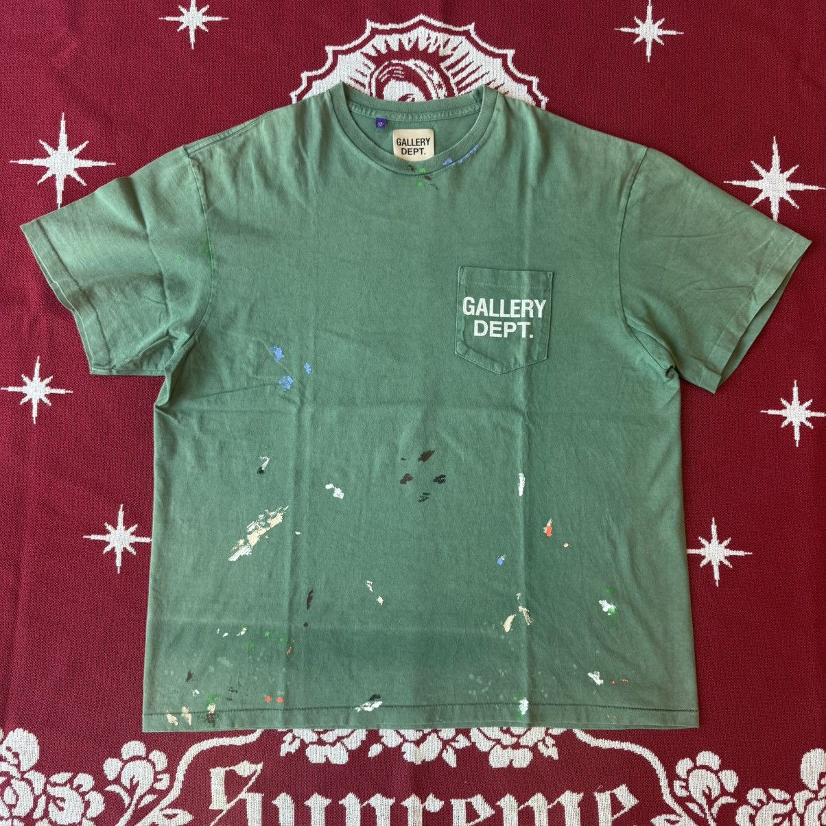 Dept Gallery Dept Vintage Logo Painted Tee Green Size Xl Hoodie, Sweatshirt | PodTeesHub.com